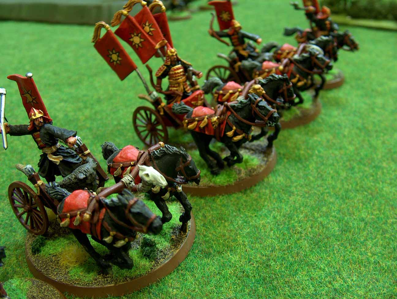 Le roi du Khand sur son chariot