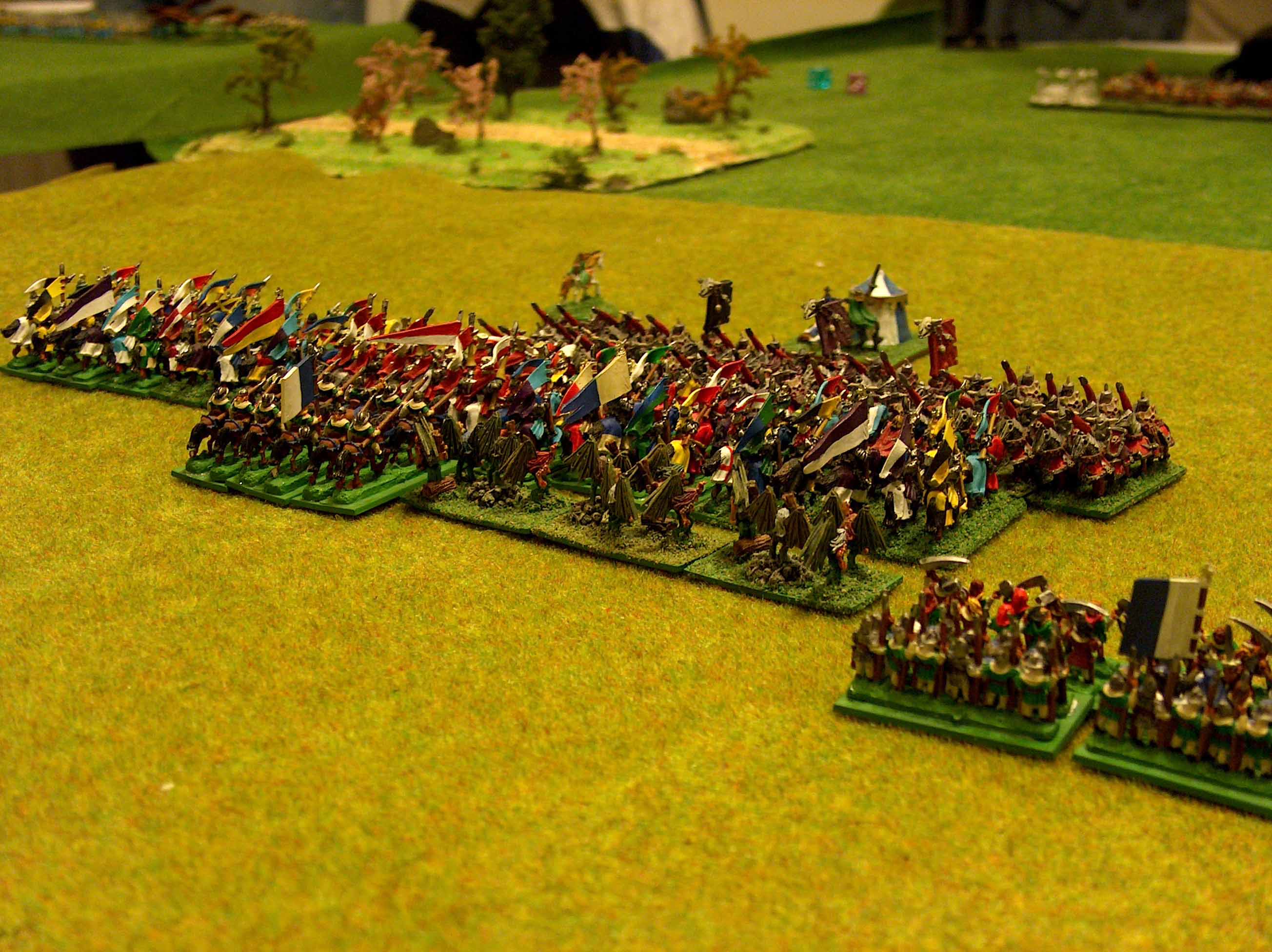 Choc des cavaleries de Bretonnie et du Chaos